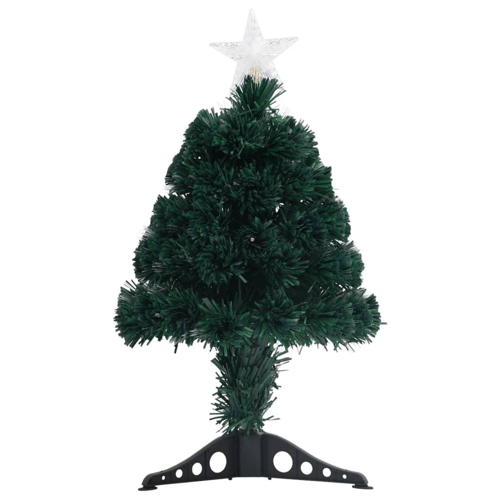 Festive Glow 8ft Outdoor Fiber Optic & LED Christmas Tree with Snow Tips