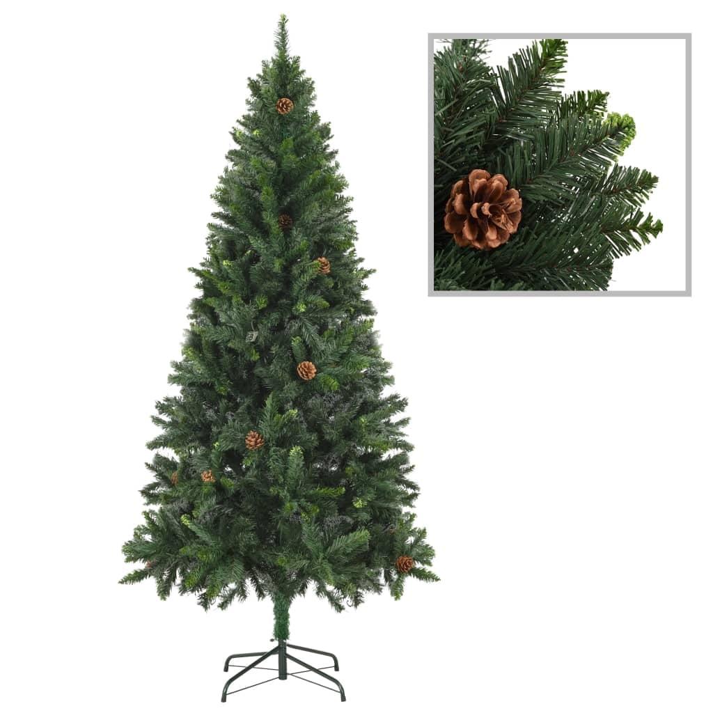 vidaXL Christmas Tree Holiday Decoration Artificial Xmas Tree with Pine Cones