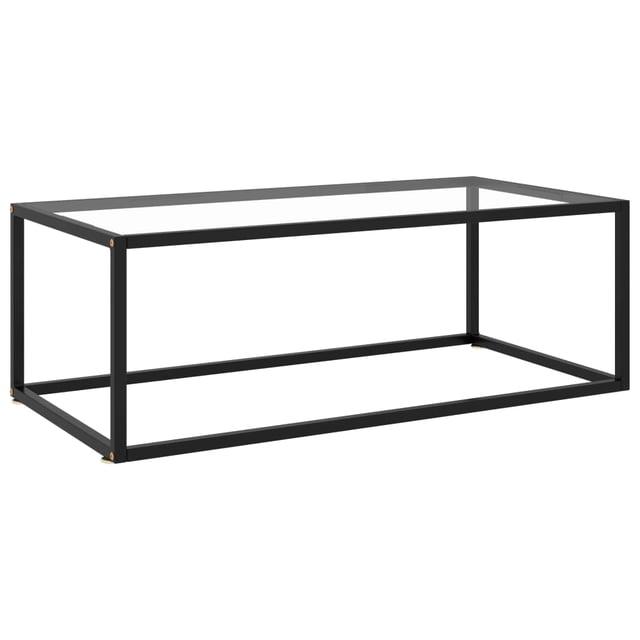 vidaXL Coffee Table End Table Living Room Accent Sofa Table Tempered Glass