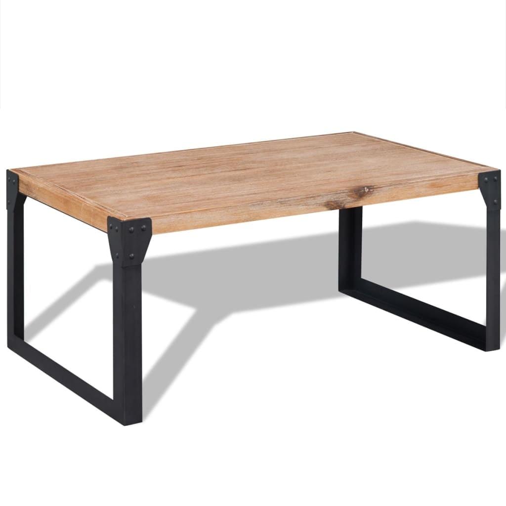 vidaXL Coffee Table Solid Acacia Wood 39.4"x23.6"x17.7"