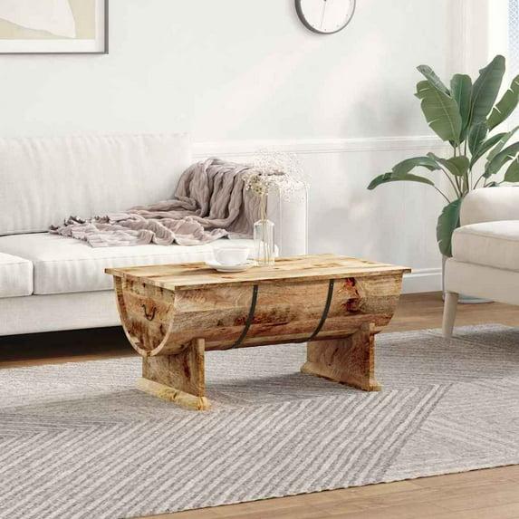 vidaXL Coffee Table Solid Mango Wood 34.6"x19.7"x15.7"