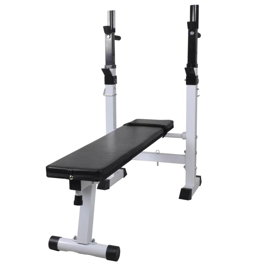 Compact Adjustable Steel Fitness Bench with Cotton Padding