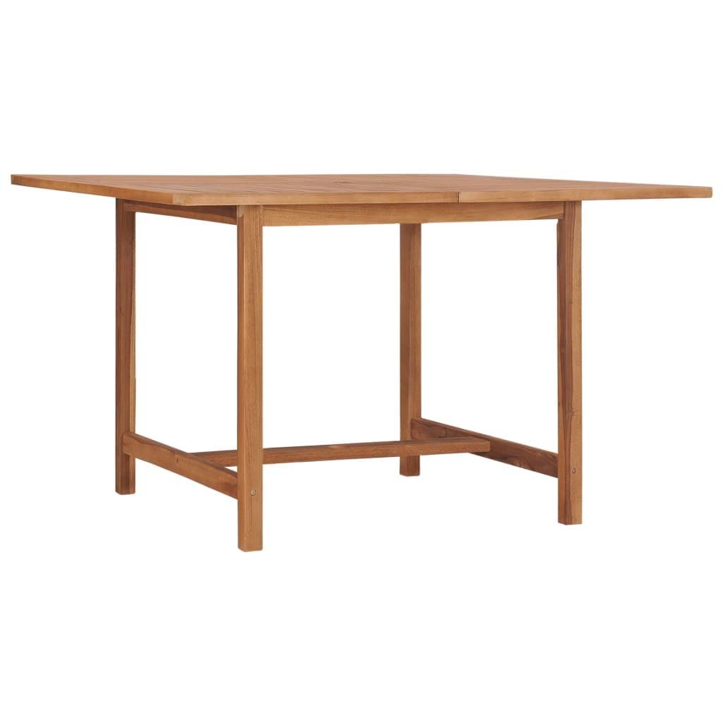 vidaXL Garden Table 47.2"x47.2"x29.5" Solid Teak Wood