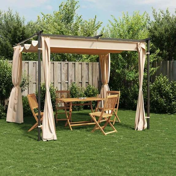 VidaXL 9.84 Ft. W x 9.84 Ft. D Steel Patio Gazebo Gazebo