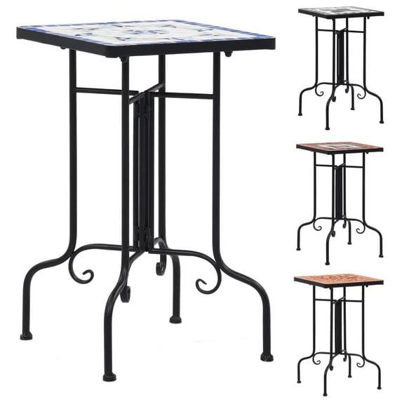 vidaXL Mosaic Side Table, Terracotta, Ceramic
