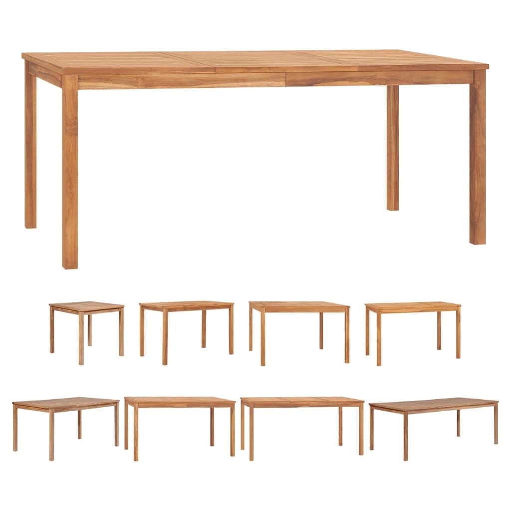 Elegant Teak Wood Patio Table 59"x35" with Natural Finish