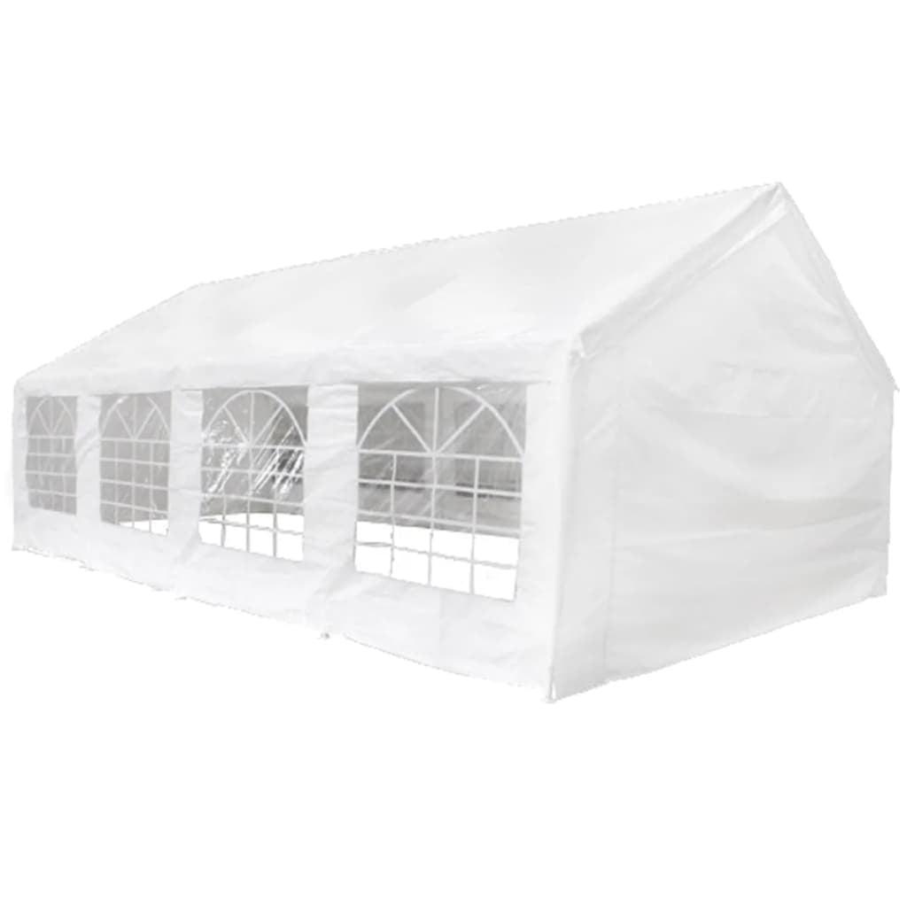 Large White PE and Steel Outdoor Party Tent