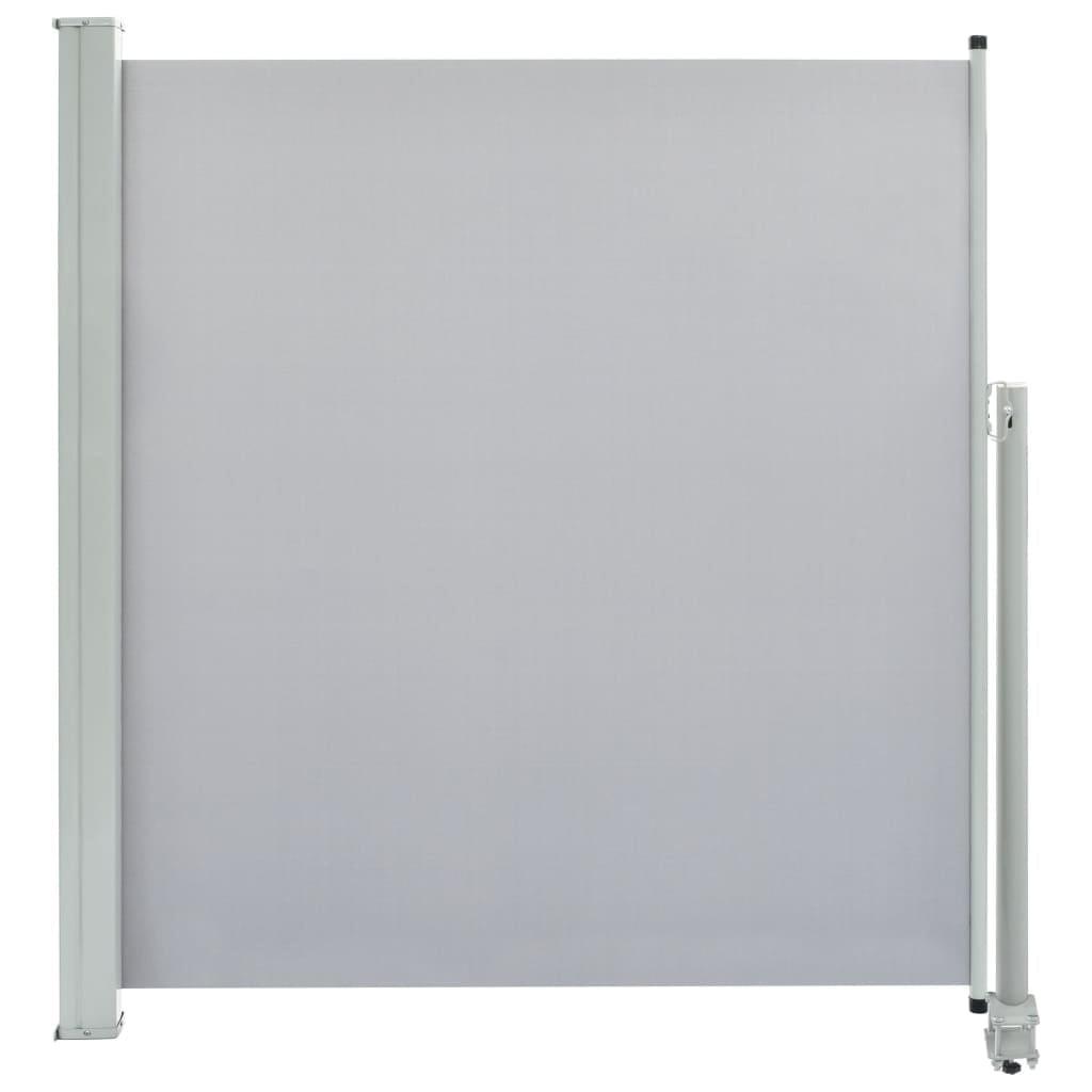 vidaXL Patio Retractable Side Awning 55.1"x118.1" Gray