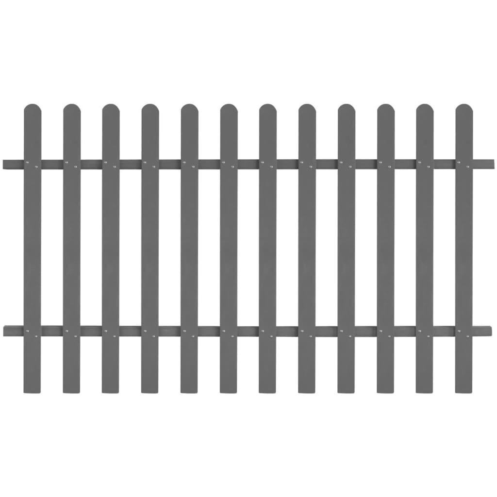 vidaXL Picket Fence Garden Fence Panel Outdoor Edging Border Fence Panel WPC