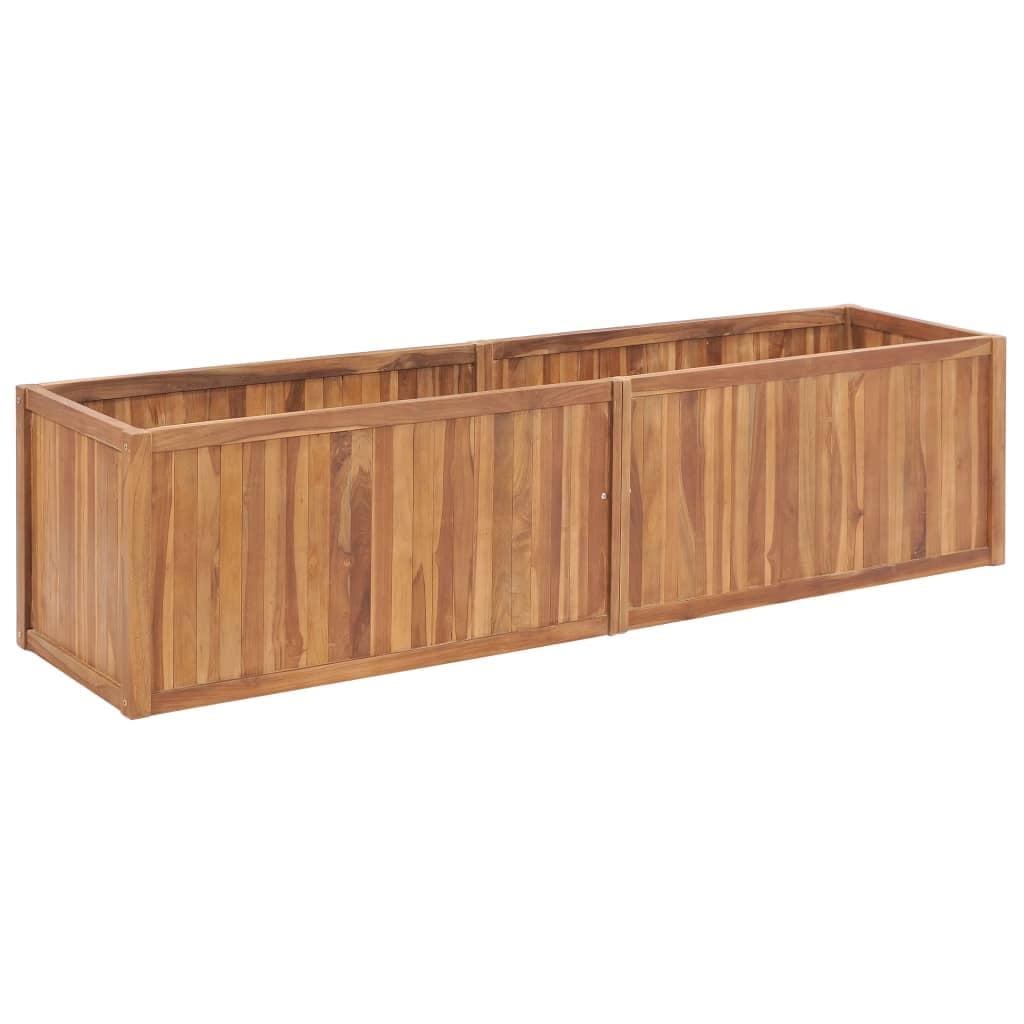 Natural Teak Hardwood Weather-Resistant Planter Box 78.7"