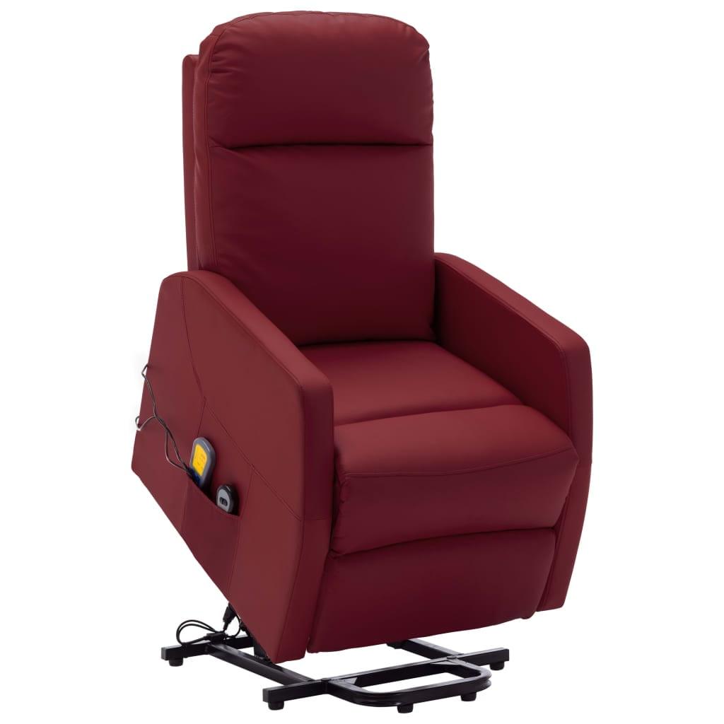vidaXL Power Lift Recliner Electric Lift Chair for Home Theater Faux Leather