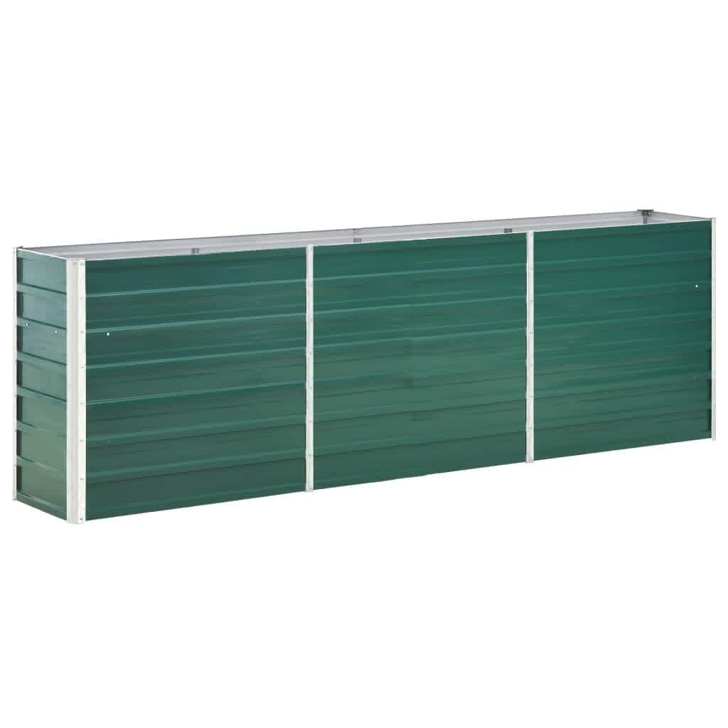 Green Steel Rectangle Outdoor Planter Box