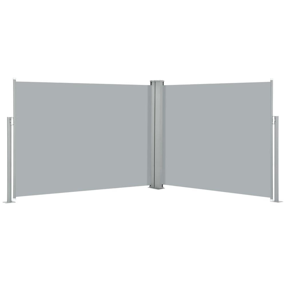 vidaXL Retractable Side Awning Anthracite 55.1"x393.7" 8486