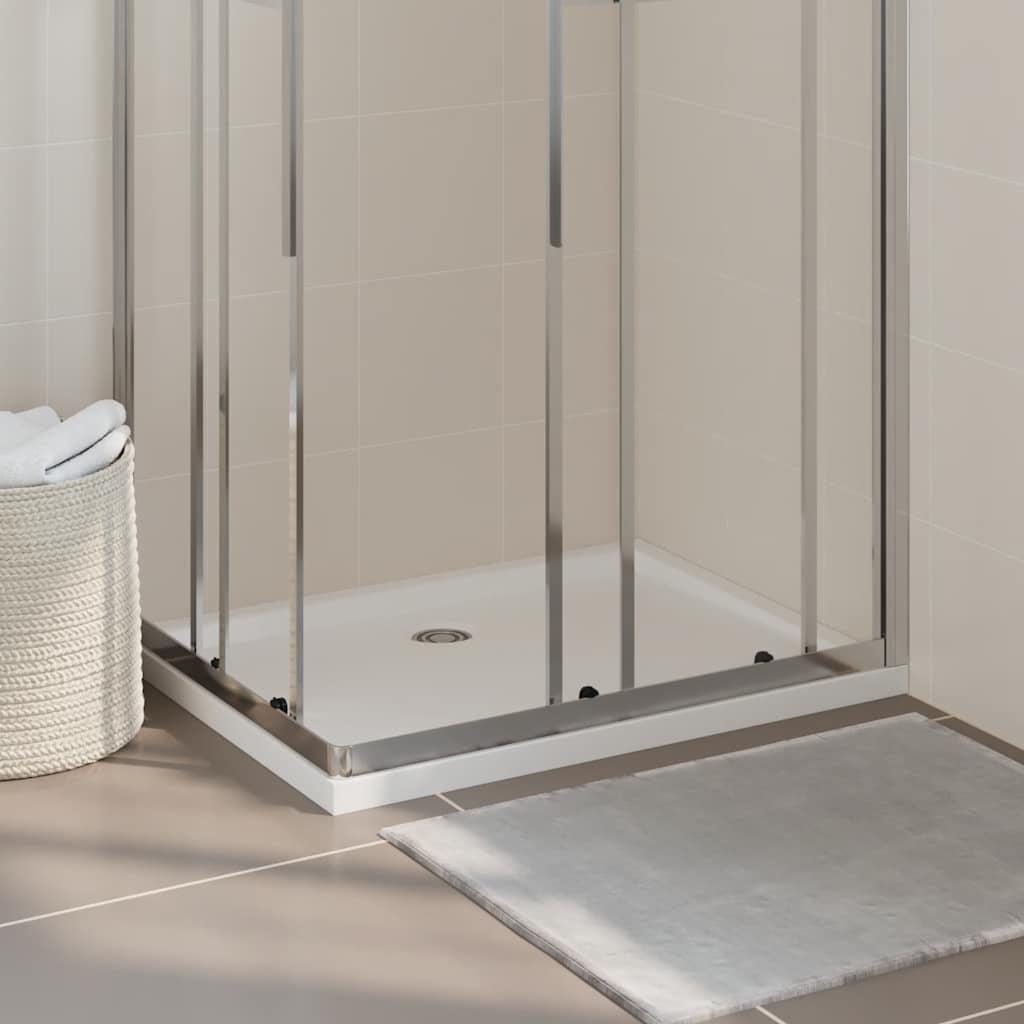vidaXL Shower Base Tray, Non-slip Bathroom Shower Pan, Reinforced ABS