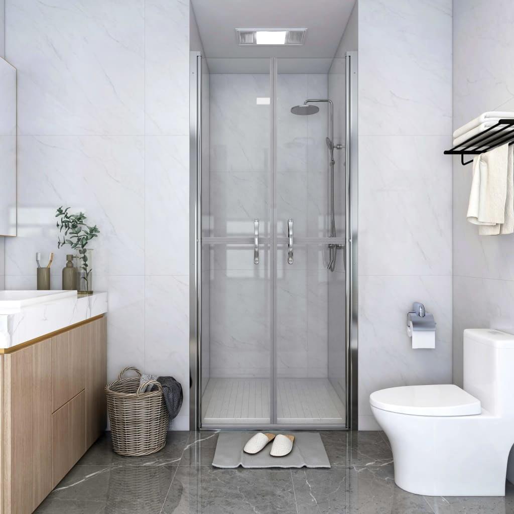 vidaXL Shower Door Clear ESG 31.9 in.x74.8 in.
