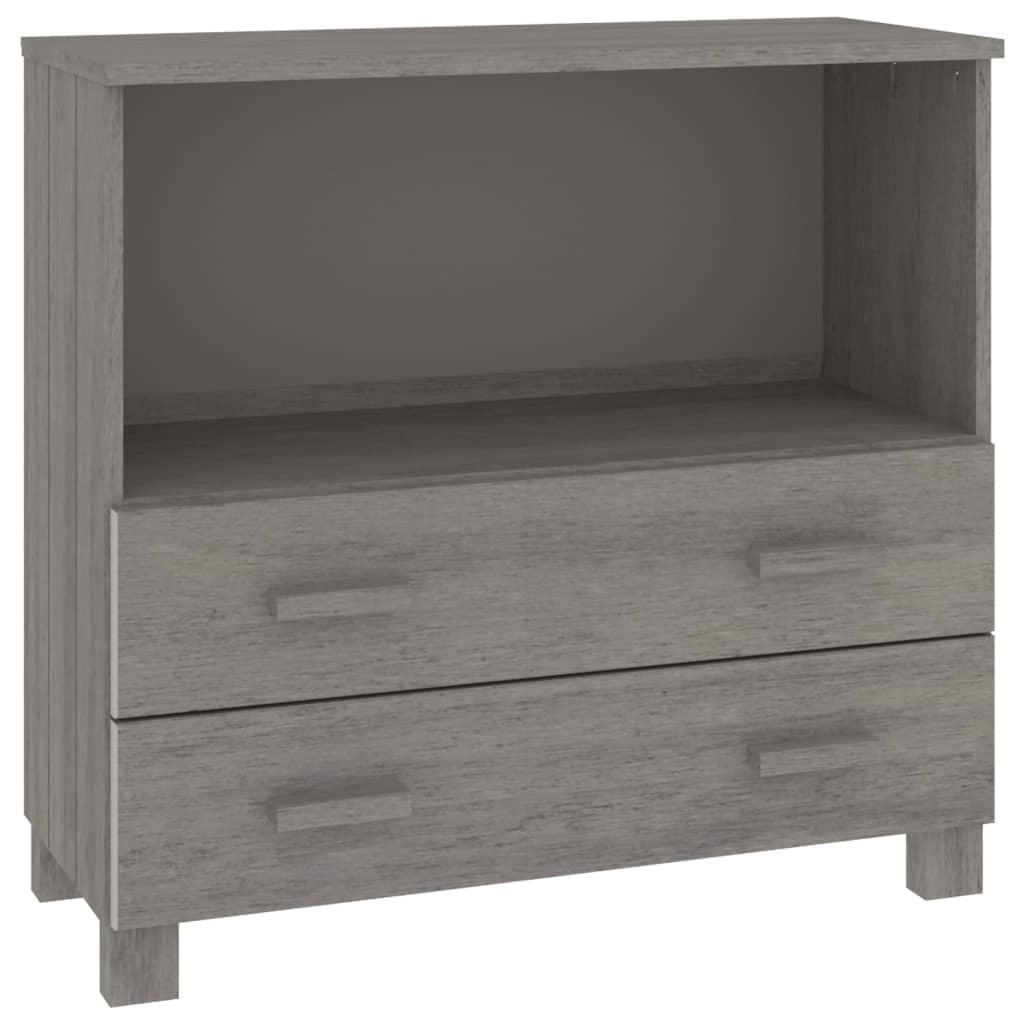 Light Gray Pine Wood Minimalist Buffet Sideboard