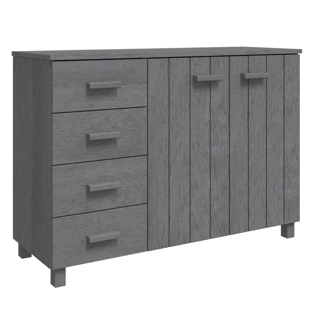 Hamar Dark Gray Solid Pine Sideboard Buffet Console