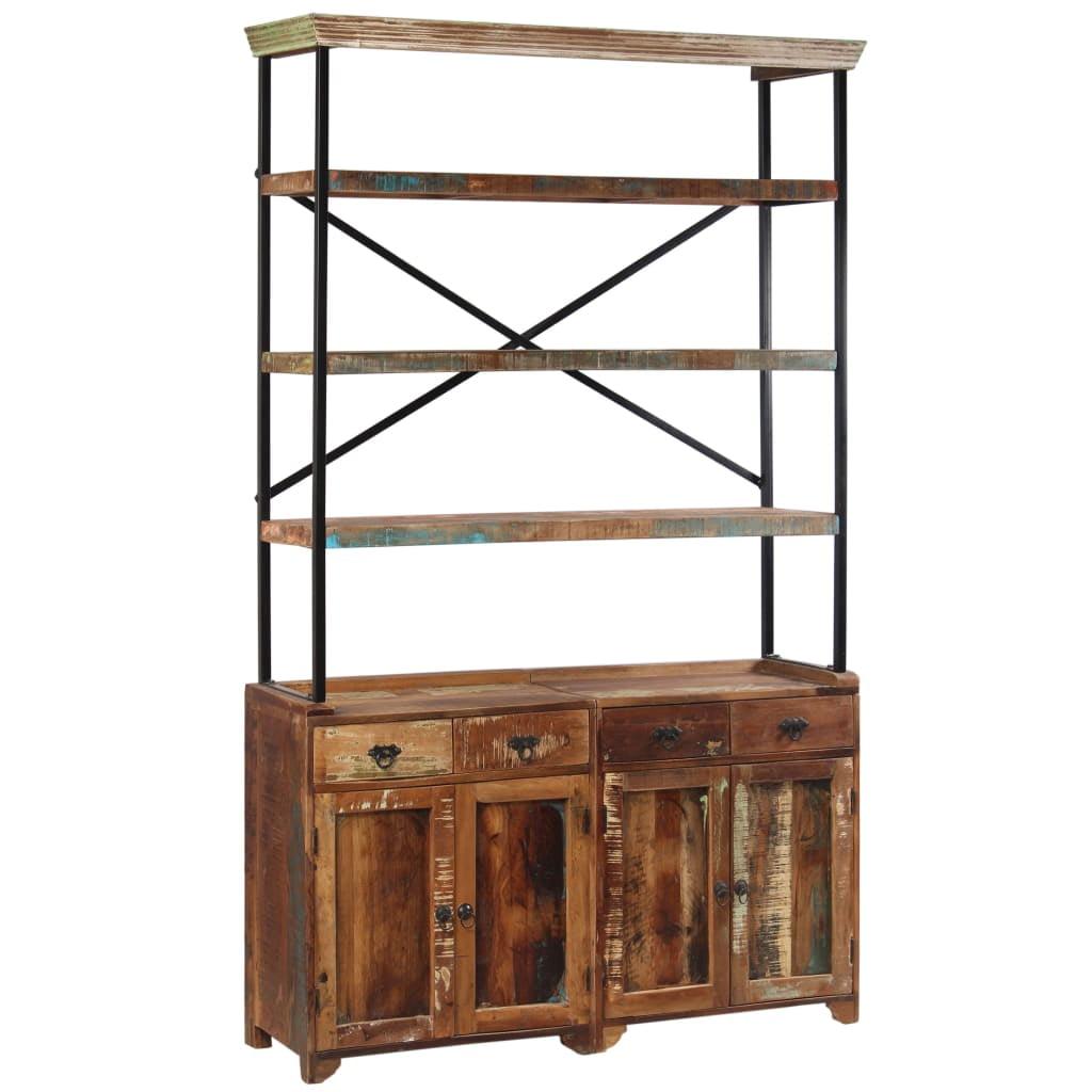 vidaXL Sideboard Highboard Buffet Shelves Side Unit Tall Cupboard Mango Wood