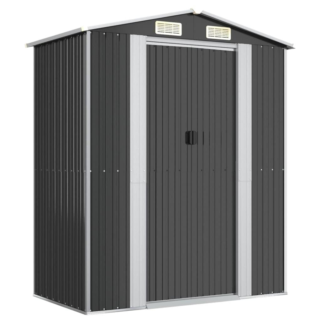 6.3 ft. W x 28.05 ft. D Steel Traditional Storage Shed