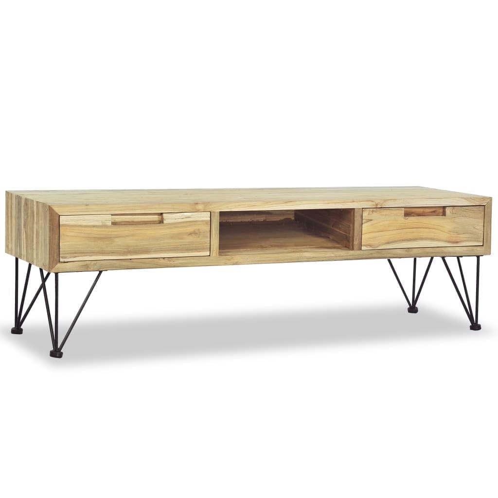 vidaXL TV Stand 47.2"x13.8"x13.8" Solid Teak