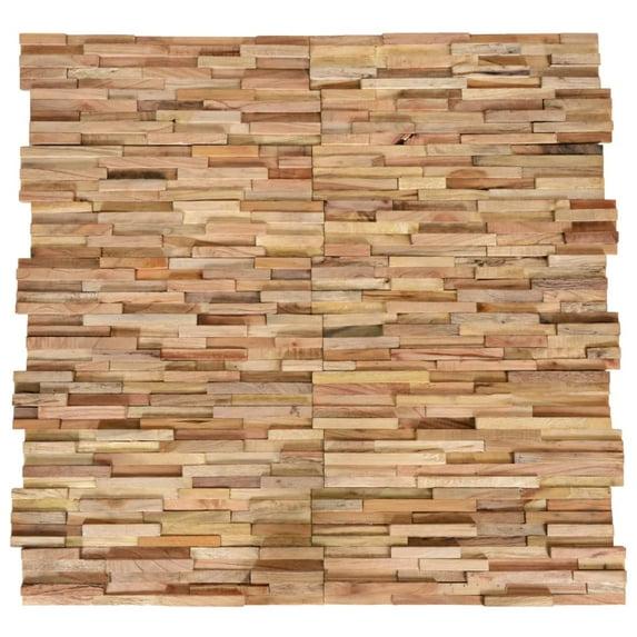 VidaXL VidaXL Wall Cladding Panels Wall Covering Panels Wood Planks Solid Teak Wood (Set of 10)