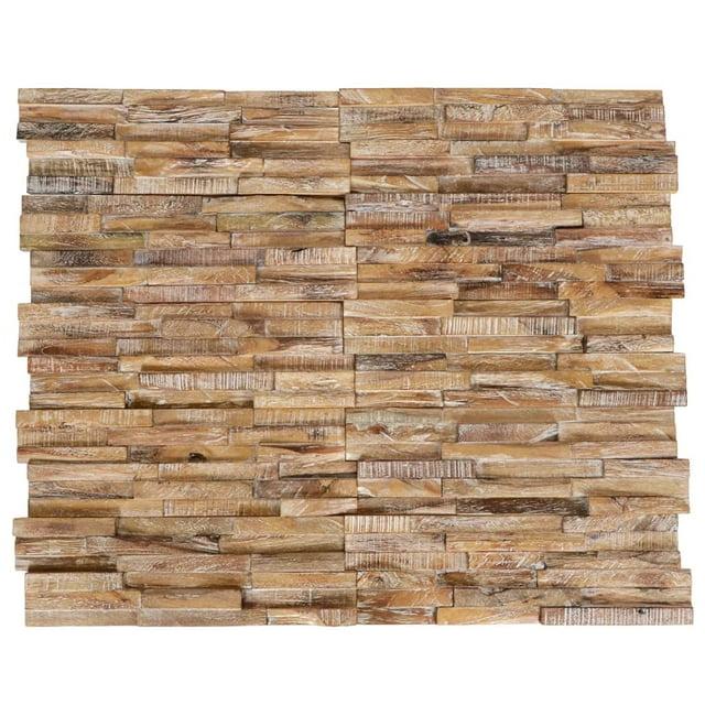 vidaXL Wall Cladding Panels Wall Covering Panels Wood Planks Solid Teak Wood
