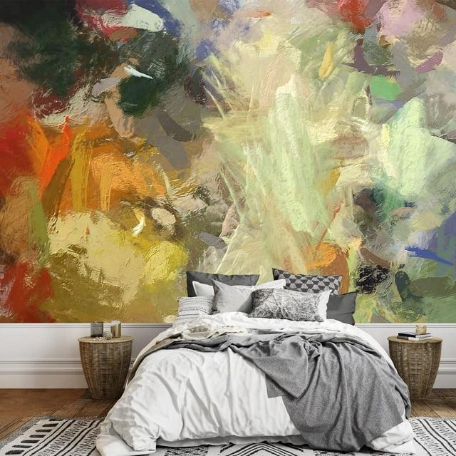 IDEA4WALL Grunge Abstract Stroke Peel & Stick Border