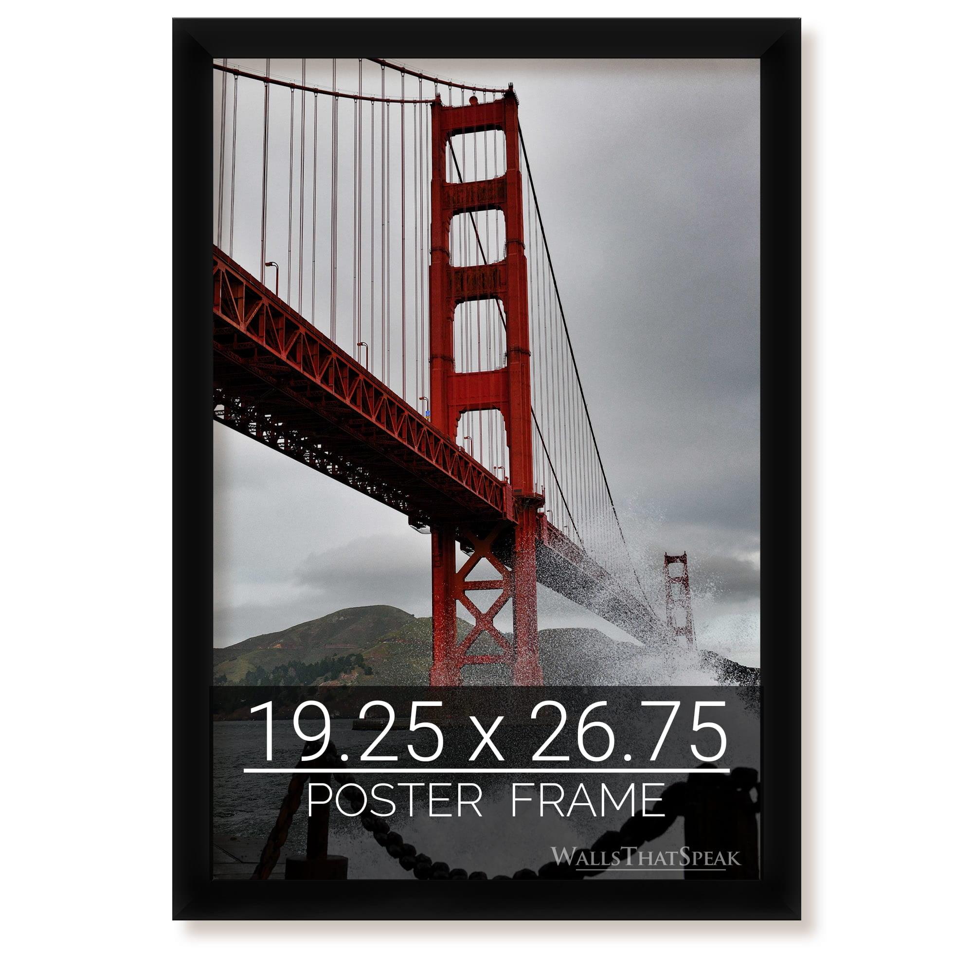 Black Composite Wood 19.25x26.75 Poster Frame with Acrylic Facing