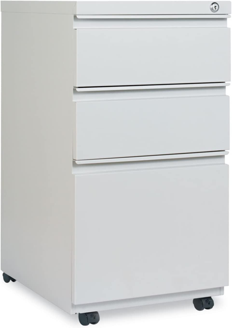 3 -Drawer Mobile Steel File Cabinet