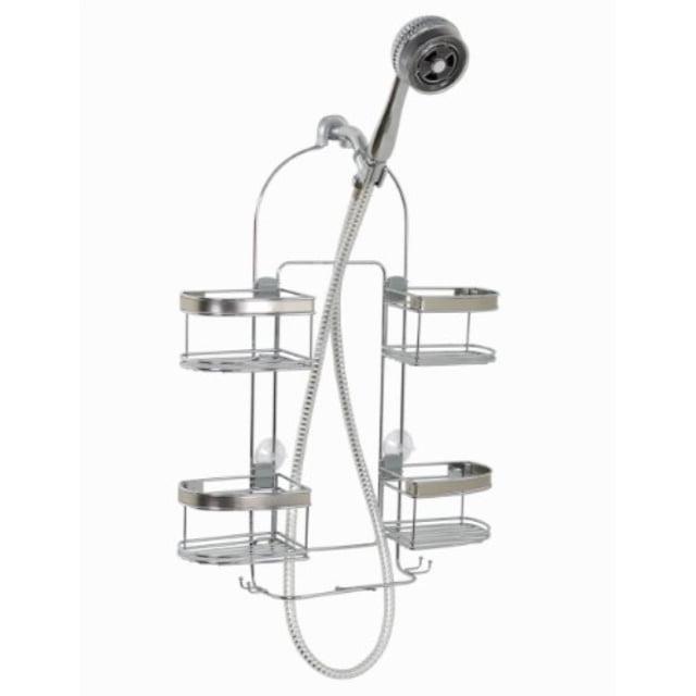 Stainless Steel Expandable Shower Caddy with Suction Mount