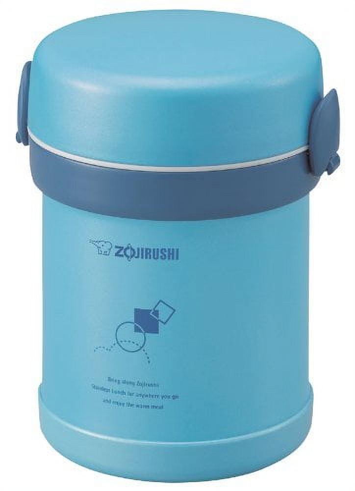 Zojirushi Ms. Bento 21oz Stainless Lunch Jar - Aqua Blue: Microwave Safe Food Storage Containers & Utensil Set