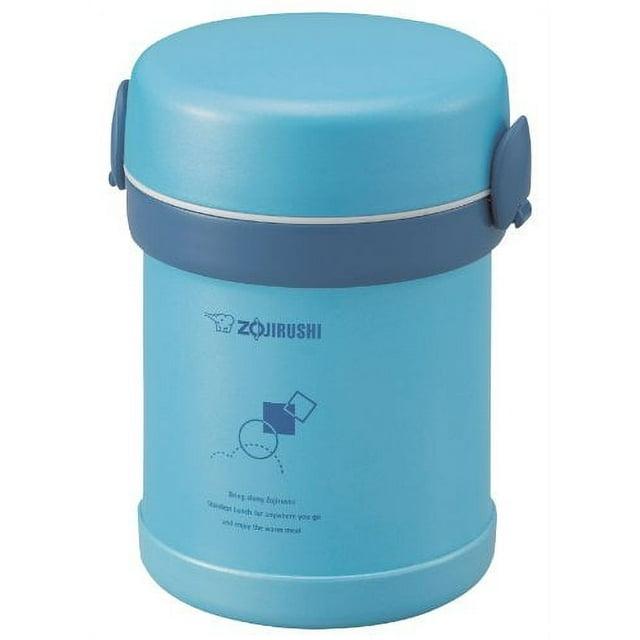 Zojirushi Ms. Bento 21oz Stainless Lunch Jar - Aqua Blue: Microwave Safe Food Storage Containers & Utensil Set