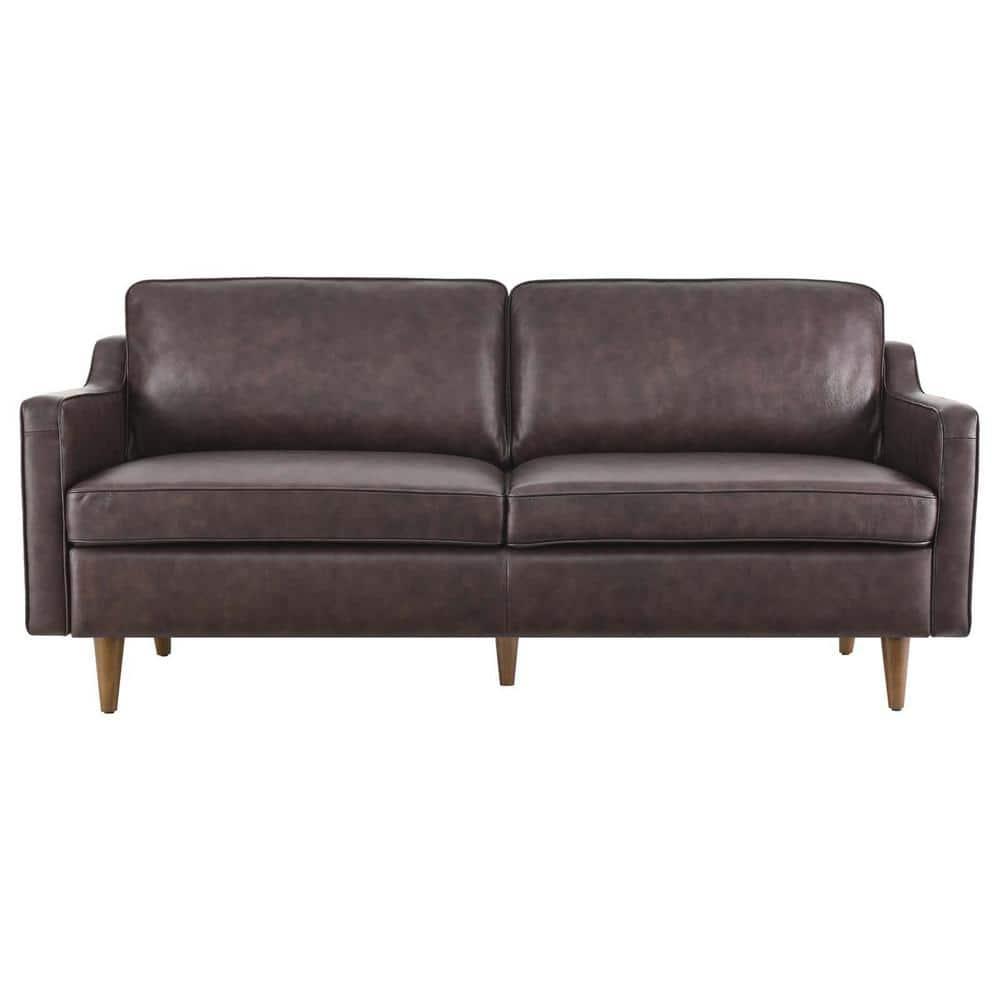 Modway Impart Mid-century Modern Top-grain Leather Sofa