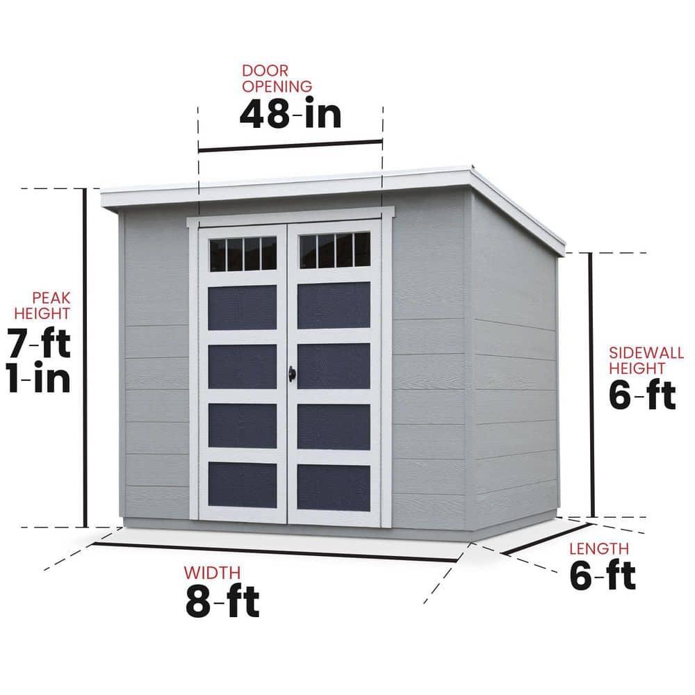 Handy Home Highland 8 ft. W x 6 ft. D Storage Shed