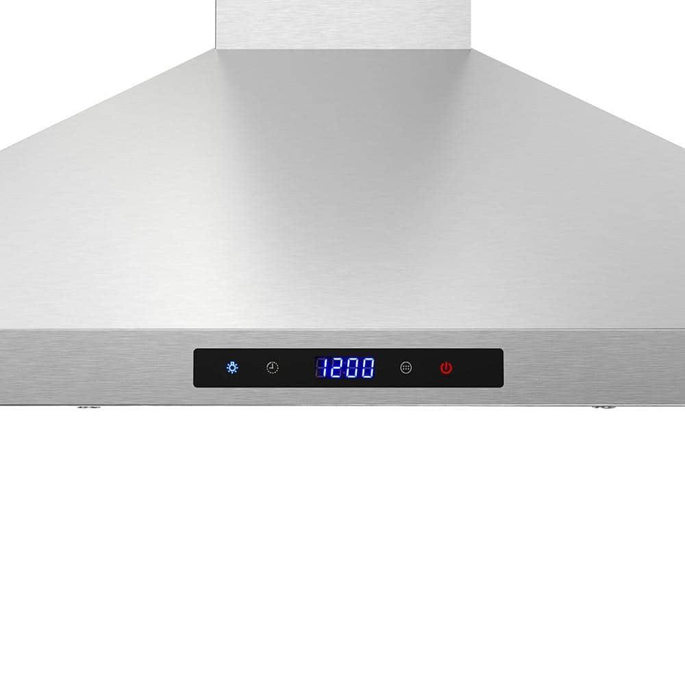 Streamline Francesco 30" 350 Cubic Feet Per Minute Ducted Wall Mount Range Hood with Baffle Filter and Light Included