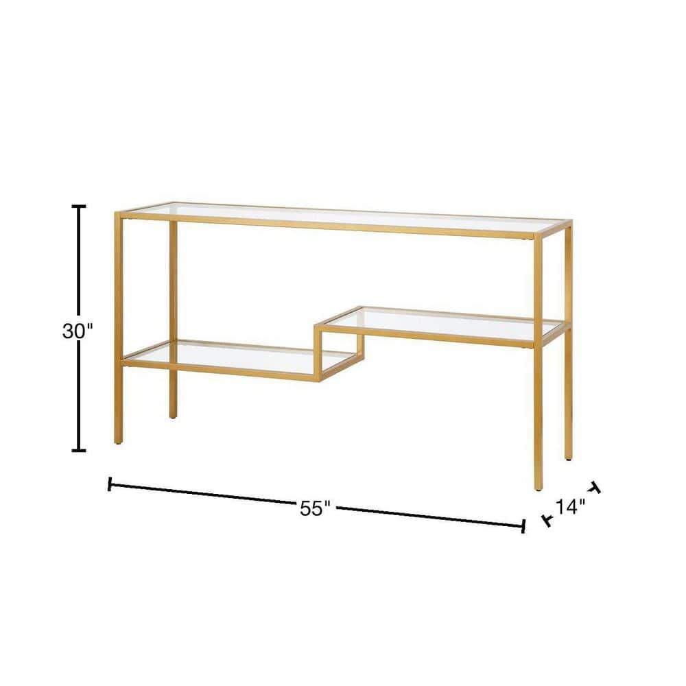 Lovett Glass Top Console Table