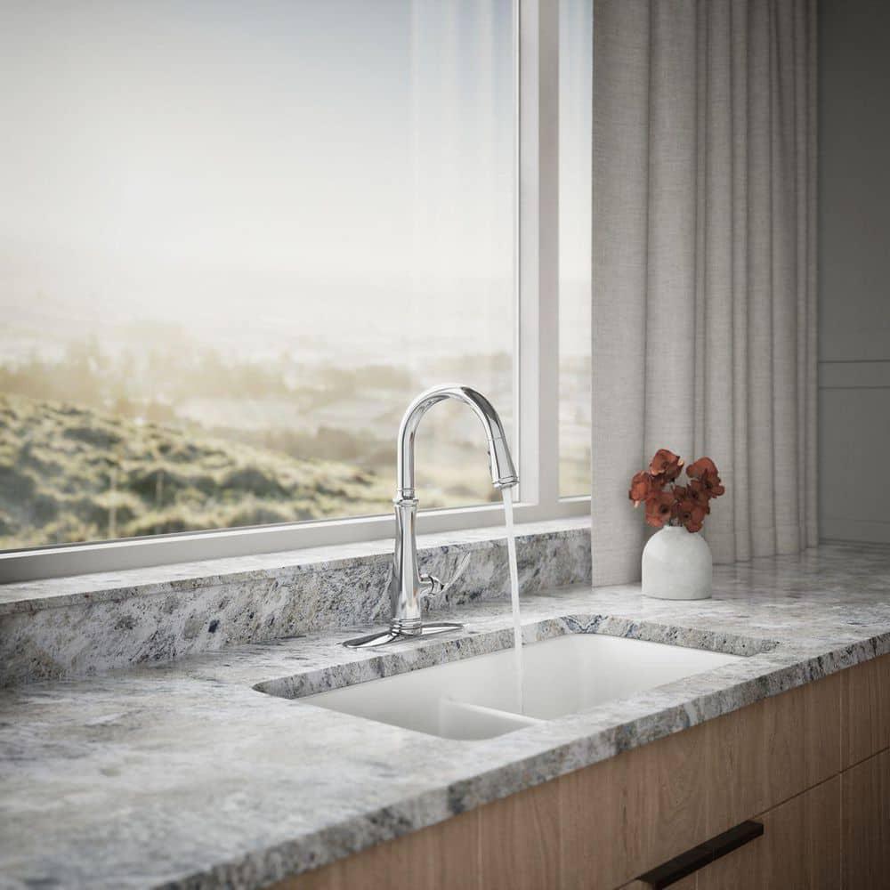 Bellera™ Pull Down Single Handle Kitchen Faucet with Handle and Supply Lines
