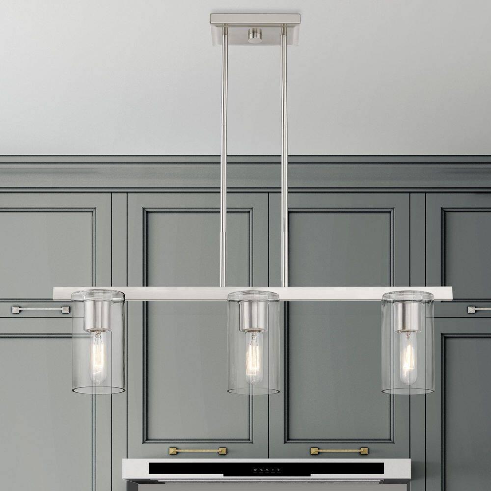 Livex Lighting Clarion 3 - Light Chandelier in  Brushed Nickel