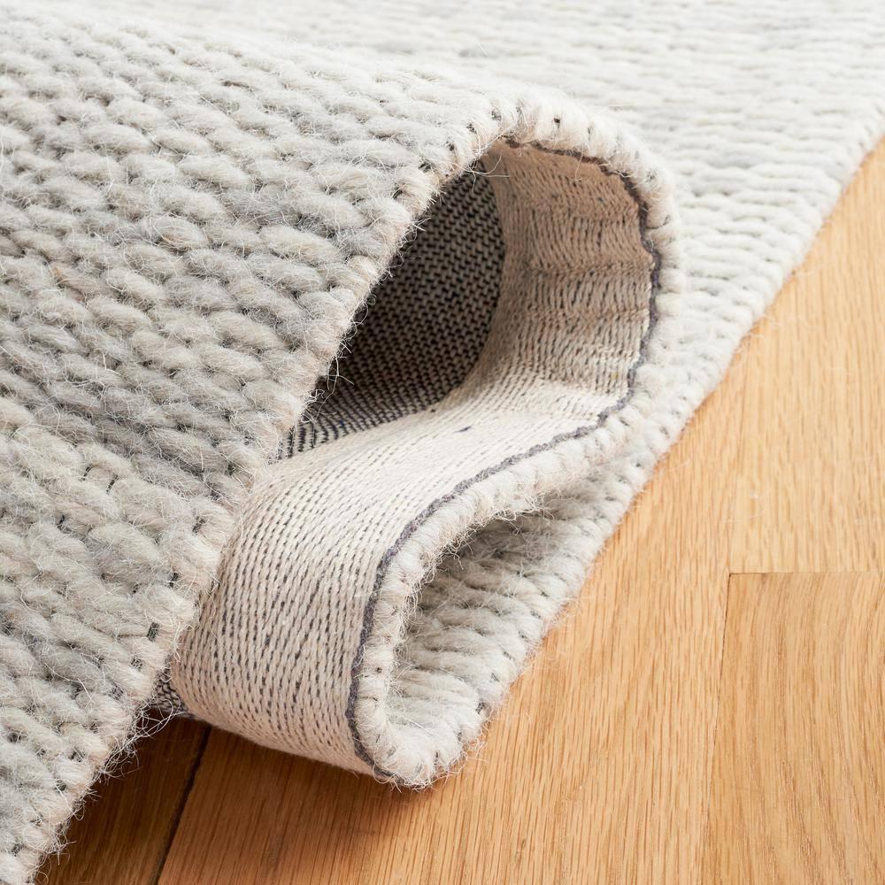 Marbella MRB311 Hand Woven Area Rug - Light Grey - 6'x6' - Safavieh.