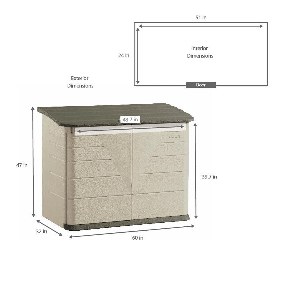 Rubbermaid Horizontal Storage Shed & Reviews | Wayfair