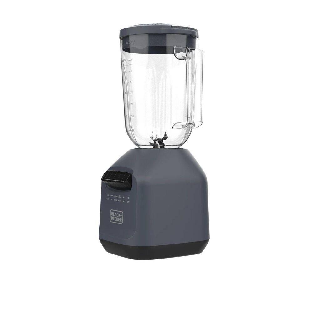 PowerXL BLACK+DECKER Ice Crush Blender With 56 Ounce (7 Cup) Perfectpour Plastic Jar, Powerful 6-Tip Stainless Steel Blade, 8-Speeds Plus Pulse, 750 Peak Watts Of Power