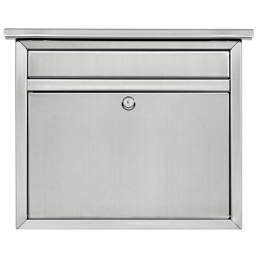 Architectural Mailboxes Maya Classic Stainless Steel Wall Mount Silver Mailbox