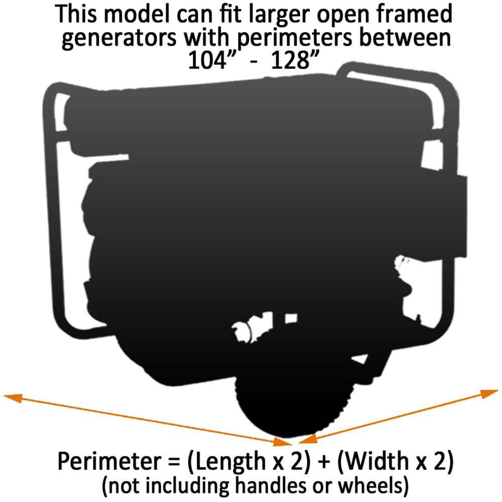 XL Generator Running Cover - Universal Kit (Extreme, Tan) - for Larger Open Frame Portable Generators