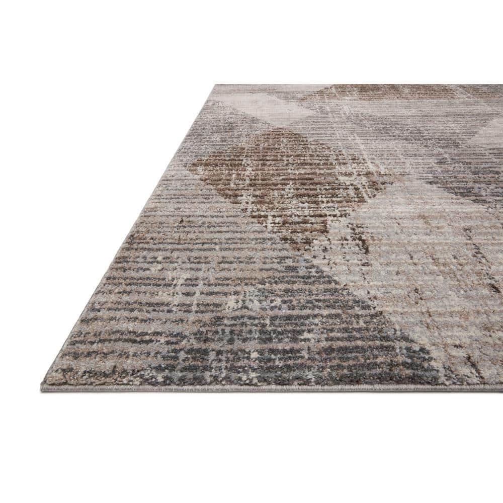 Loloi II Austen AUS-04 Geometric Stone / Bark Area Rug 11'-2" x 15'