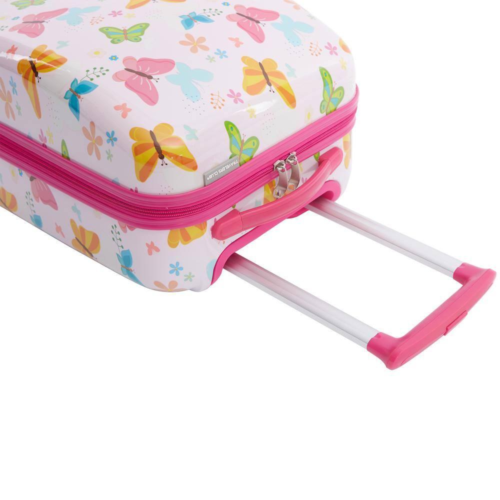 Travelers Club Kids' 5pc Hardside Checked Spinner Luggage Set - Ice Cream