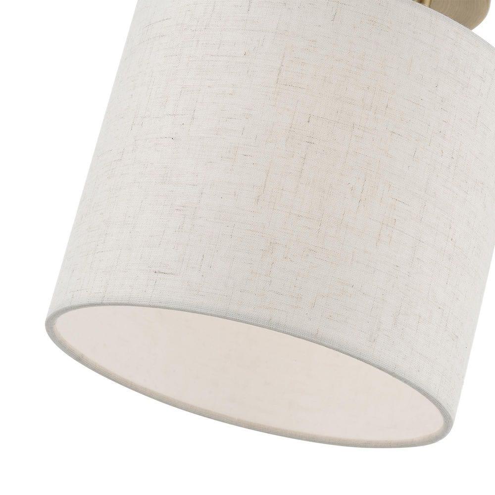 Livex Lighting Blossom 1 - Light Semi-Flush Mount in  Antique Brass