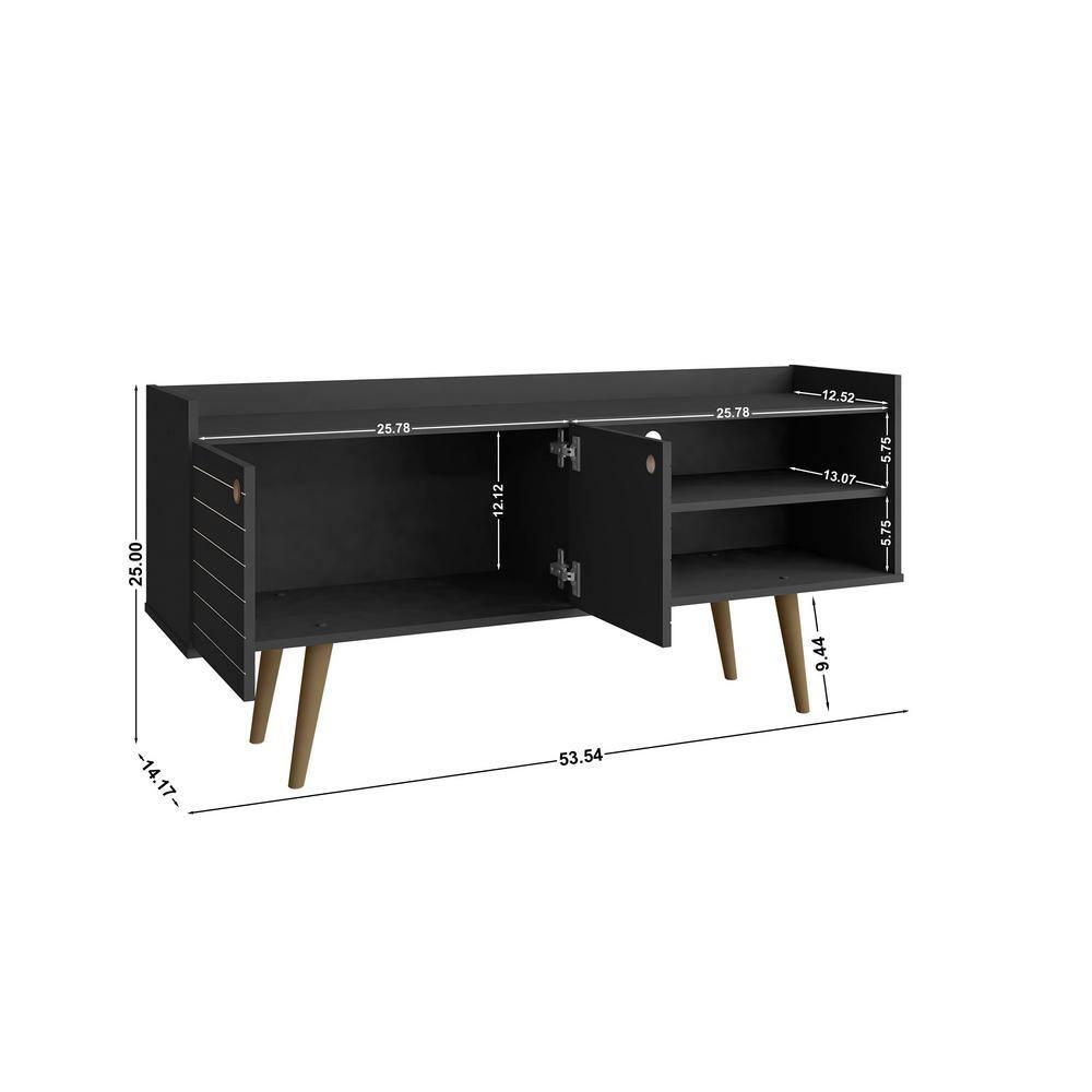 Bogart 53.54" Mid-Century Modern TV Stand  and Nature