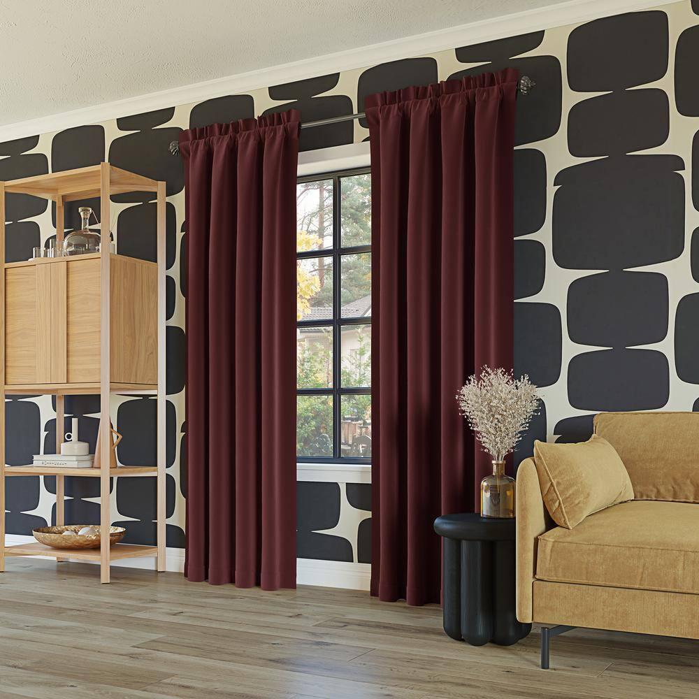 Sun Zero Oslo Theater Grade Extreme 100% Blackout Rod Pocket Curtain Panel