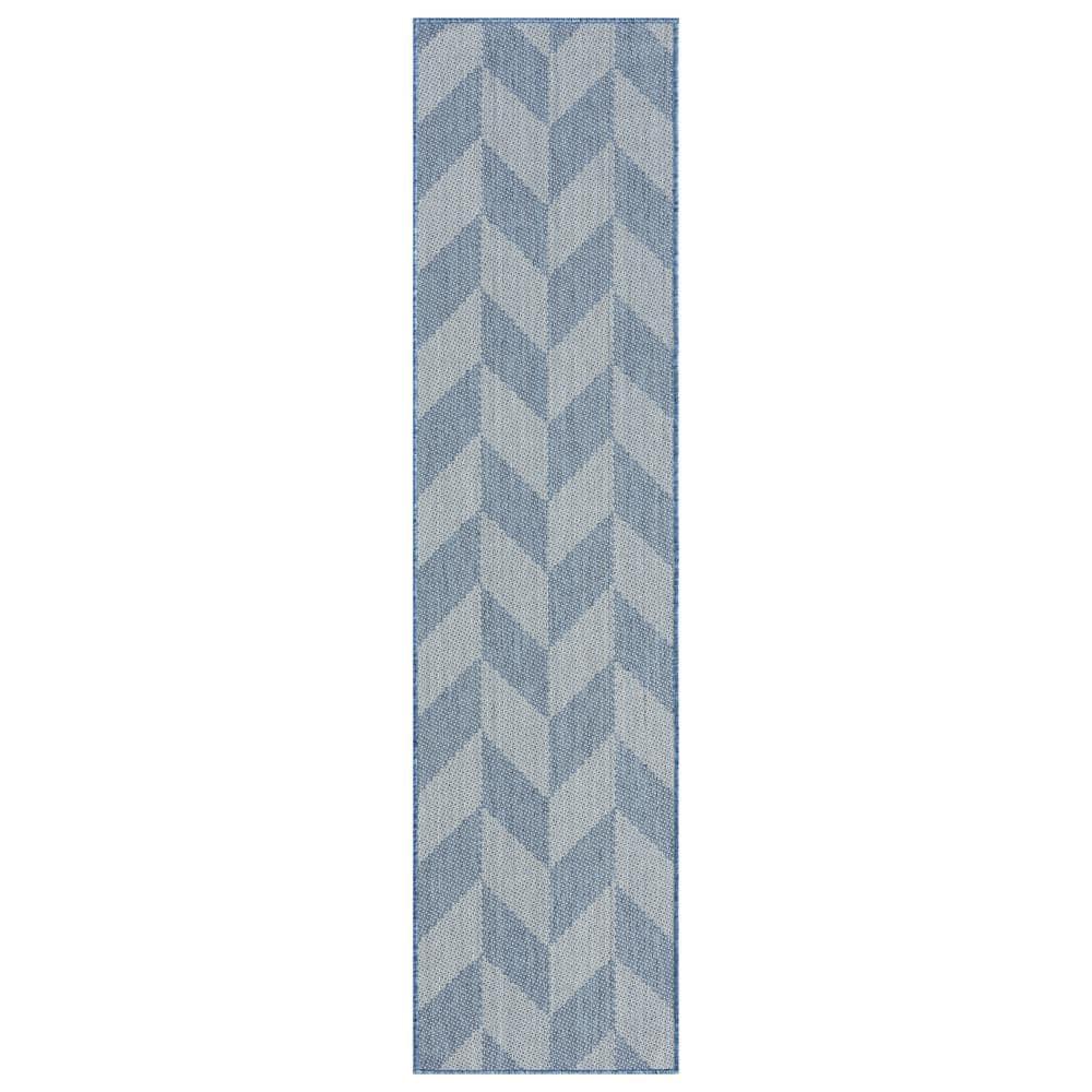 Nicole Miller Nicole Miller New York Patio Country Calla Herringbone Indoor/Outdoor Runner Area Rug