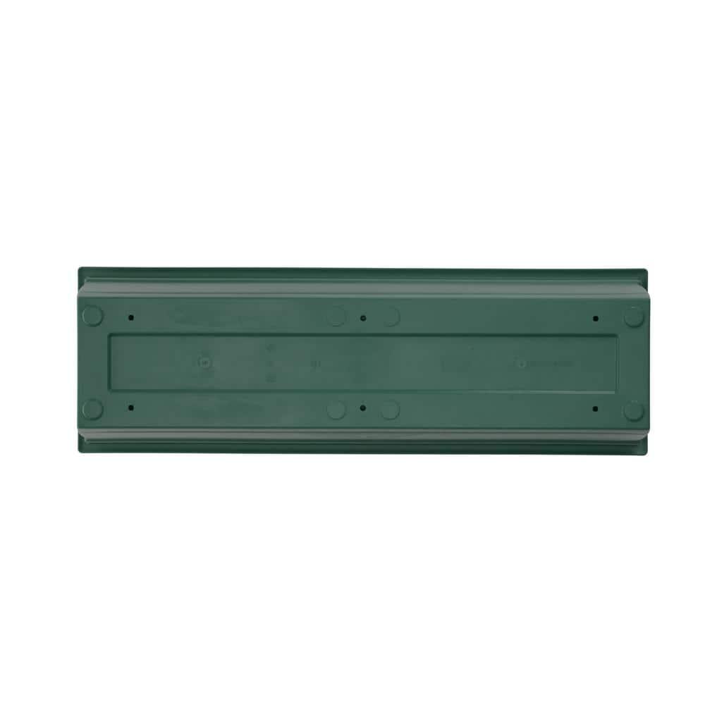 Bloem Dayton 6.87 in. H X 24 in. W Plastic Ocean Series Window Box Turtle Green